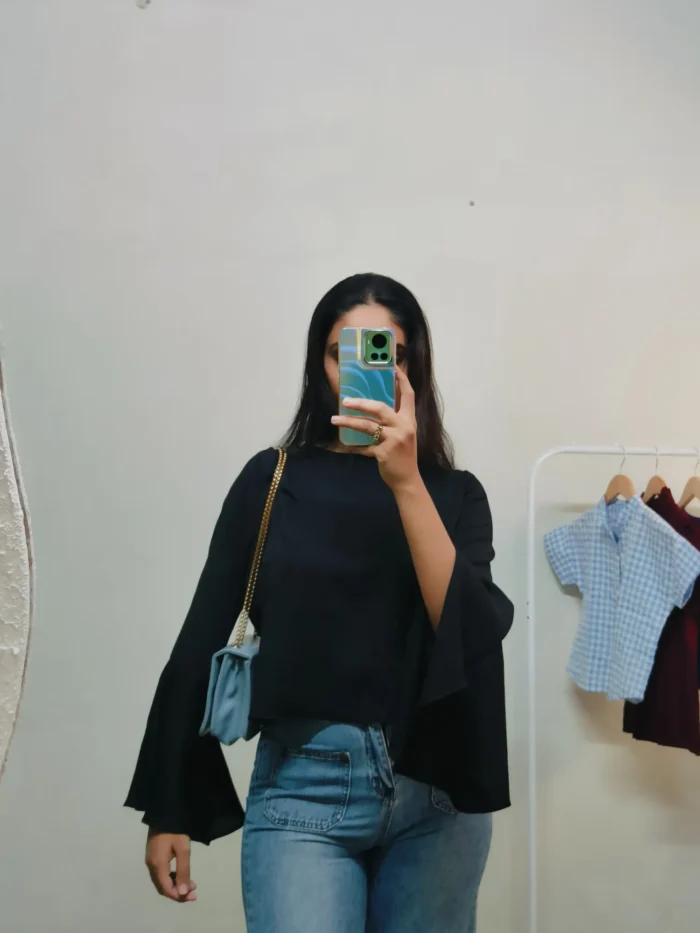 Black Full Sleeves (But Cut ) Bust upto 38 - Image 2
