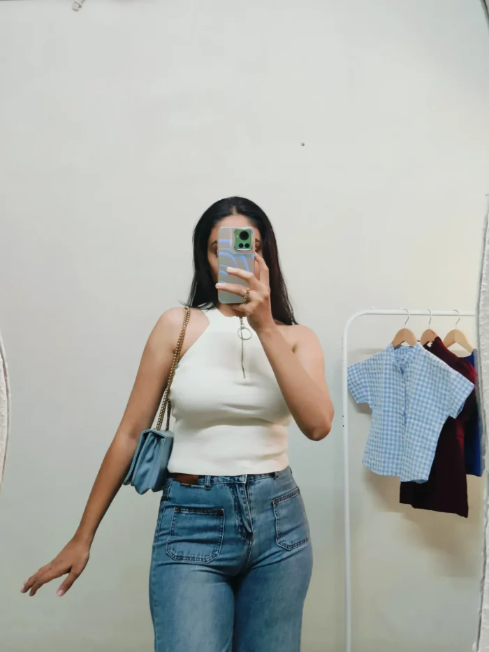 White Cut Sleeves Bust 32-34