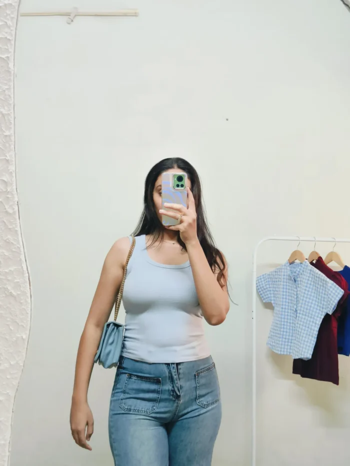 Blue Tank Top Bust upto 32