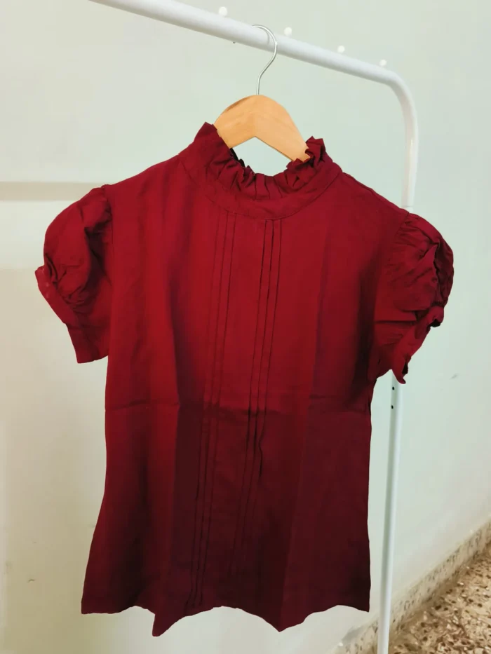 Red Formal Top - Bust upto 32
