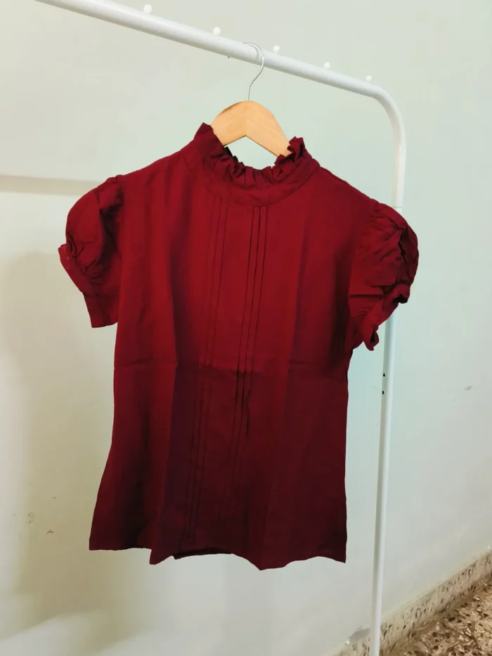Red Formal Top - Bust upto 32 - Image 2