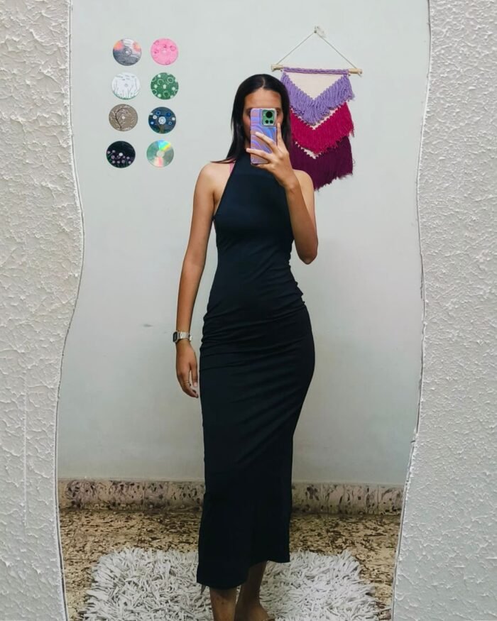 Black Alterneck Backless Dress  - Bust 36 & 38
