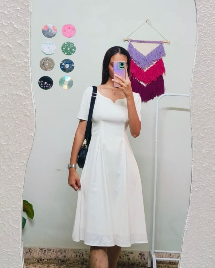 White elegant frock